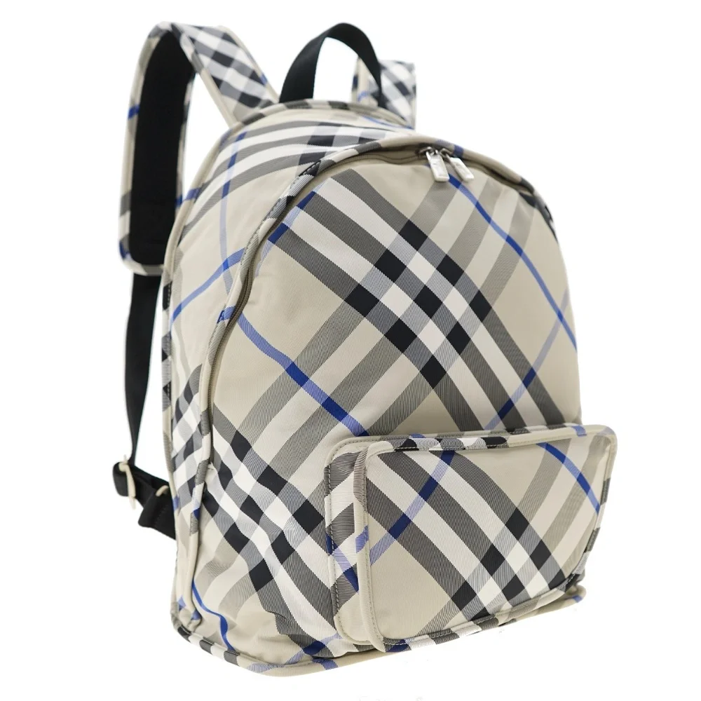 Burberry Shield Backpack Checkered Linchen Polyamide New